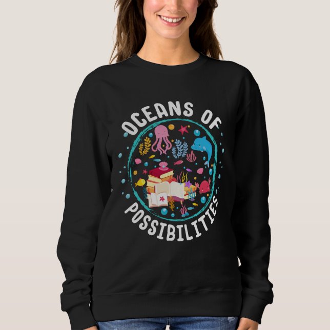 Camiseta Ocean Creatures Summer Reading Possibilities Libra (Frente)