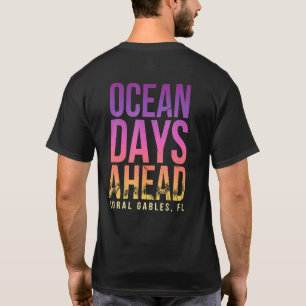 Camiseta Ocean Days Adiante de Coral Gables Beach