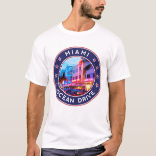 Camiseta Ocean Drive, Miami, Florida