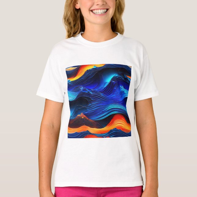 Camiseta Ocean Lava "Aquaflame" (Frente)