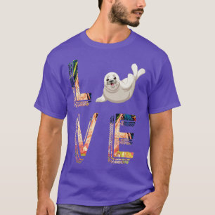 Camiseta Ocean Puppy Animal Valentines Day Gift Sea Lion