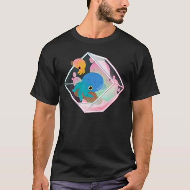 Camiseta Ocean Terrarium - Lulas Bobtail (Frente)