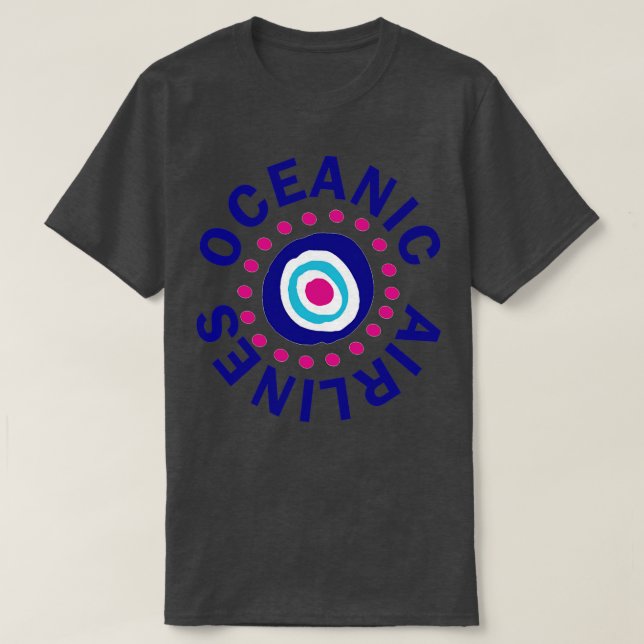 Camiseta Oceanic Airlines perdida (Frente do Design)