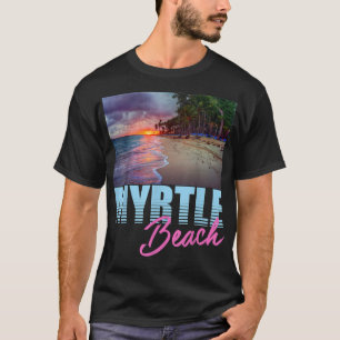 Camiseta Oceano ao pôr do sol Myrtle Beach Carolina do Sul