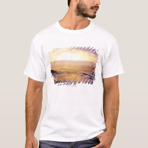 Camiseta Oceano Atlântico no nascer do sol, vista de