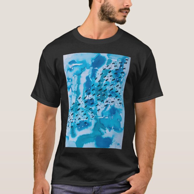 Camiseta Oceano Azul (Frente)
