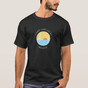 Camiseta Oceano Colorido Retroativo Cabo Sol São Lucas Méxi