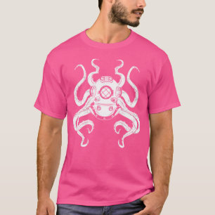 Camiseta Oceano Criminoso Oceano Animal Kraken Scuba, mergu