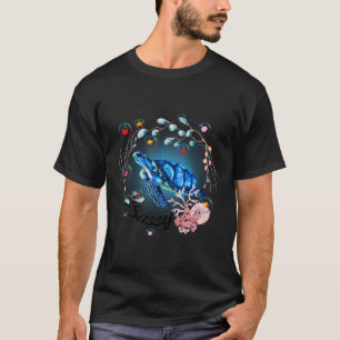 Camiseta Oceano de Criatura de Tartaruga Sassy