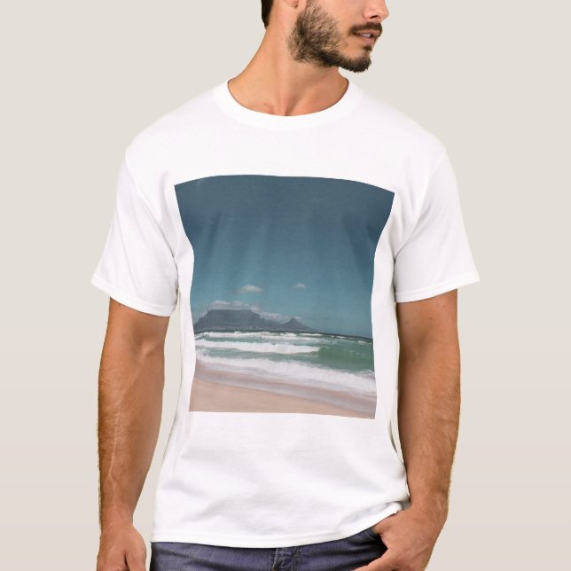 Camiseta Oceano de Montanha da Cidade do Cabo (Frente)