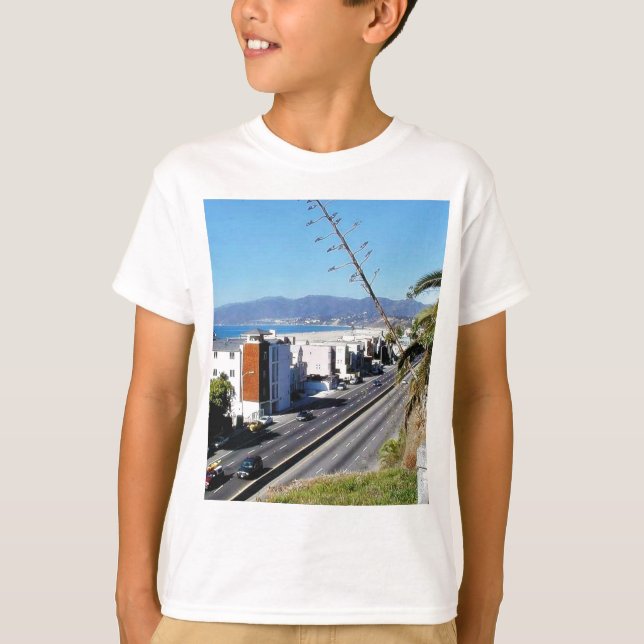 Camiseta Oceano de Santa Monica da praia (Frente)