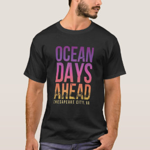 Camiseta Oceano Dias à Frente de Chesapeake City Beach Virg