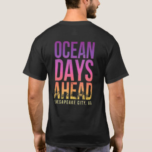 Camiseta Oceano Dias à Frente de Chesapeake City Beach Virg