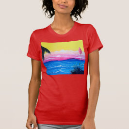 Camiseta Oceano do Pôr do Sol
