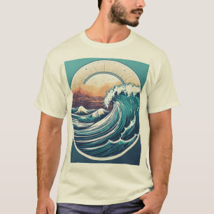 Camiseta Oceano Eterno em Ascensão.