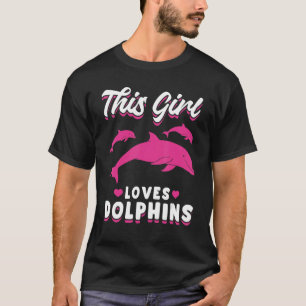 Camiseta Oceano Golfinho Esta Garota ama Golfinhos