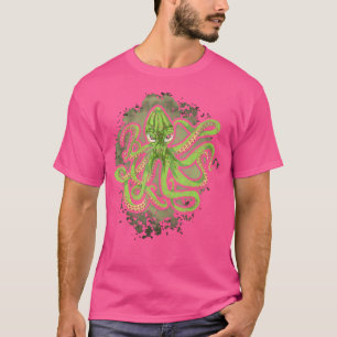 Camiseta Oceano Monstro Oceânico Animal Kraken Scuba, mergu
