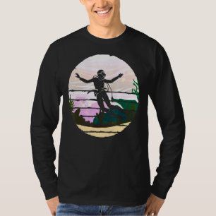 Camiseta Oceano Nadando Retro Scuba Mergulha Submarino