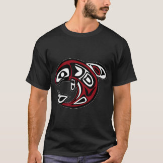 Camiseta Oceano Pacífico, Roupa da Arte do Noroeste, Orca