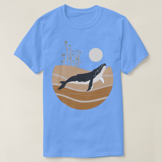 Camiseta Oceano Sunset de Humpback (Frente do Design)
