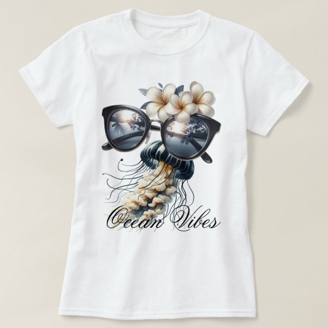 Camiseta Oceano Vibes (Frente do Design)