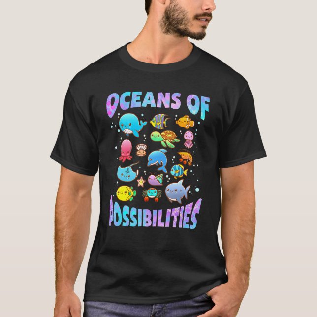 Camiseta Oceanos Cólitos De Possibilidades De Leitura Cr (Frente)
