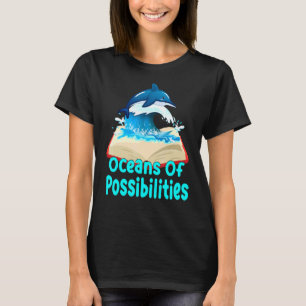Camiseta Oceanos De Golfinhos De Possibilidades Cão De Leit