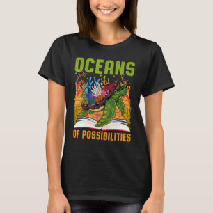Camiseta Oceanos de Possibilidades de Leitura Bibliotecária