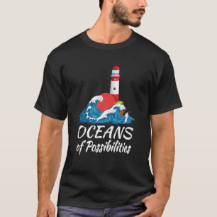 Camiseta Oceanos De Possibilidades De Leitura De Farol De V