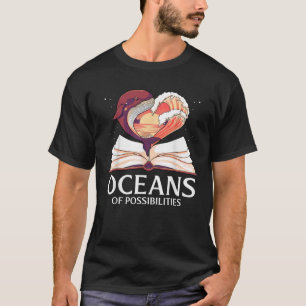 Camiseta Oceanos de Possibilidades de Leitura de Verão B
