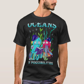 Camiseta Oceanos De Possibilidades Leitura De Animais Do Ma