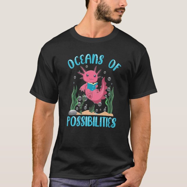 Camiseta Oceanos De Possibilidades Leitura Verão 2022 Axolo (Frente)