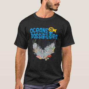 Camiseta Oceanos de Possibilidades Livro De Leitura Recife