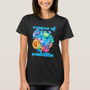 Camiseta Oceanos de Possibilidades Livro Leitura Oceanos 20