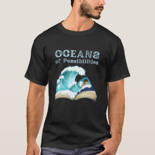 Camiseta Oceanos de Possibilidades Livro Salva Leitura De V