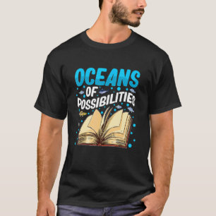 Camiseta Oceanos de Possibilidades Livros De Leitura De Ver