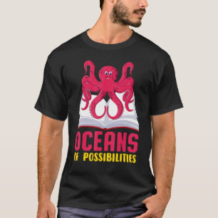 Camiseta Oceanos De Possibilidades Octopus Summer Reading 2