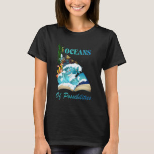 Camiseta Oceanos De Possibilidades Peixes Animais Do Mar Re