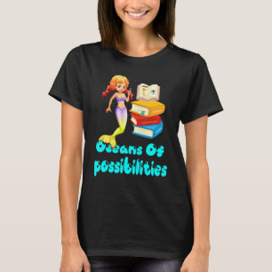 Camiseta Oceanos Sereias De Possibilidades Cão De Leitura D