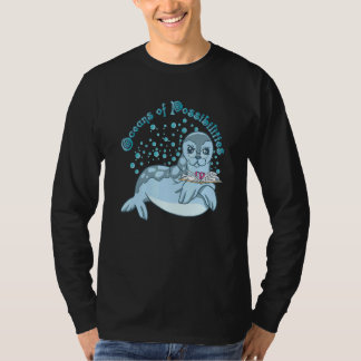 Camiseta Oceans Of Possibility Ocean Awareness Reading Seal