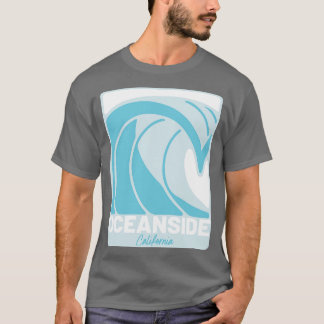 Camiseta Oceanside Beach California Atlantic Ocean FL Crash