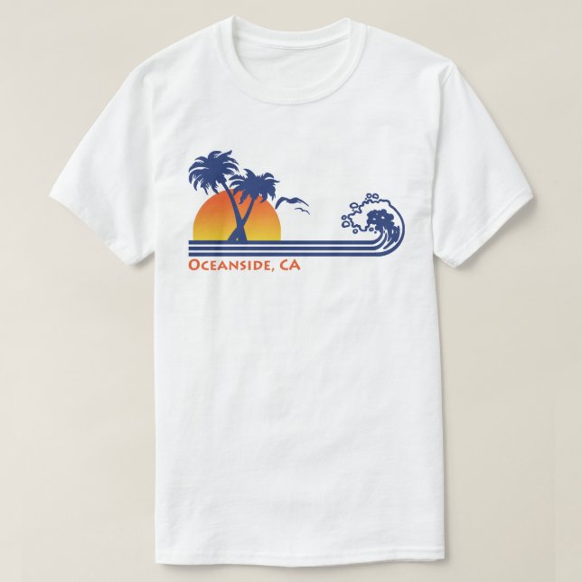 Camiseta Oceanside Ca (Frente do Design)