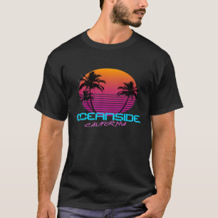 Camiseta Oceanside California Retro 80s Premium