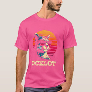 Camiseta Ocelot Pôr do Sol Retro - Ocelot Onça Pintada Vint