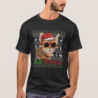 Camiseta Ocicat Cat Feliz Meowidad Funny Christmas