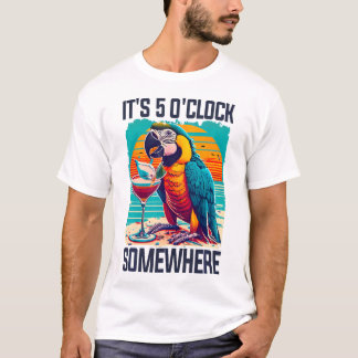 Camiseta OClock Algures Bebendo de Papagaio Verão