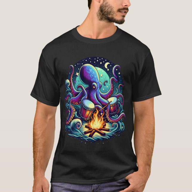 Camiseta Octo-Beats pelo Fogo (Frente)