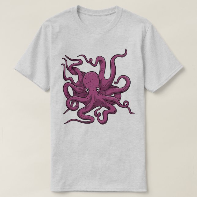 Camiseta Octopus (Frente do Design)