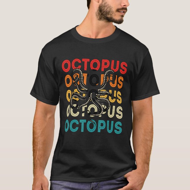 Camiseta Octopus 70 s 80 s (Frente)