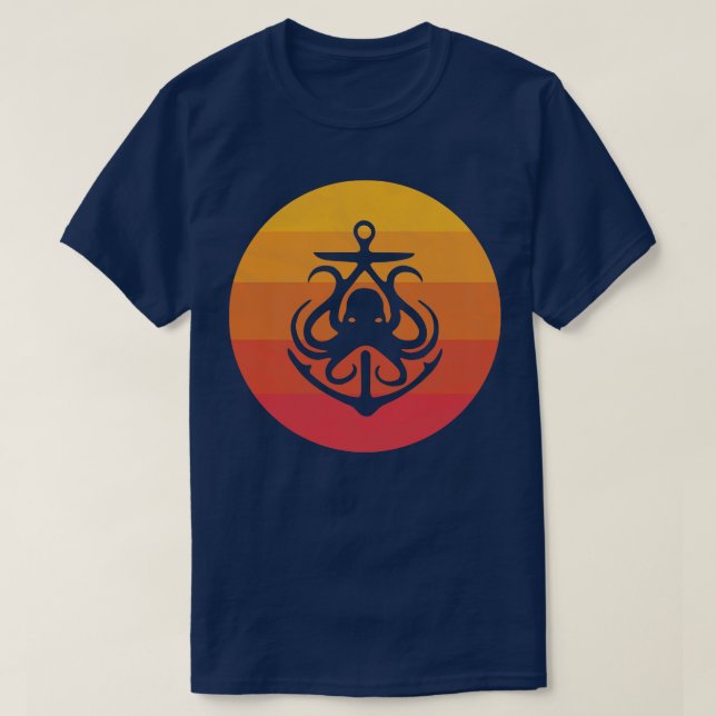 Camiseta Octopus Anchor (Frente do Design)